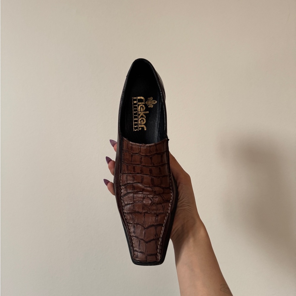 Vintage snakeskin loafers - Picture 2 of 6